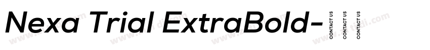 Nexa Trial ExtraBold字体转换